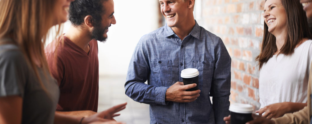 The hallways are filled with friendly chatter