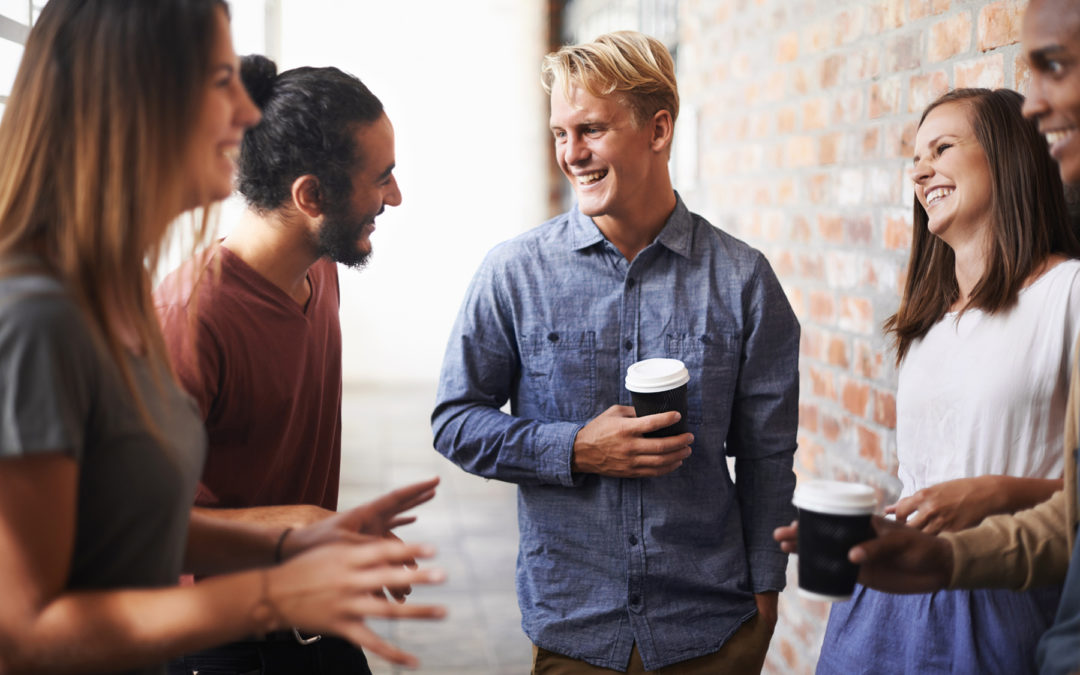 The hallways are filled with friendly chatter